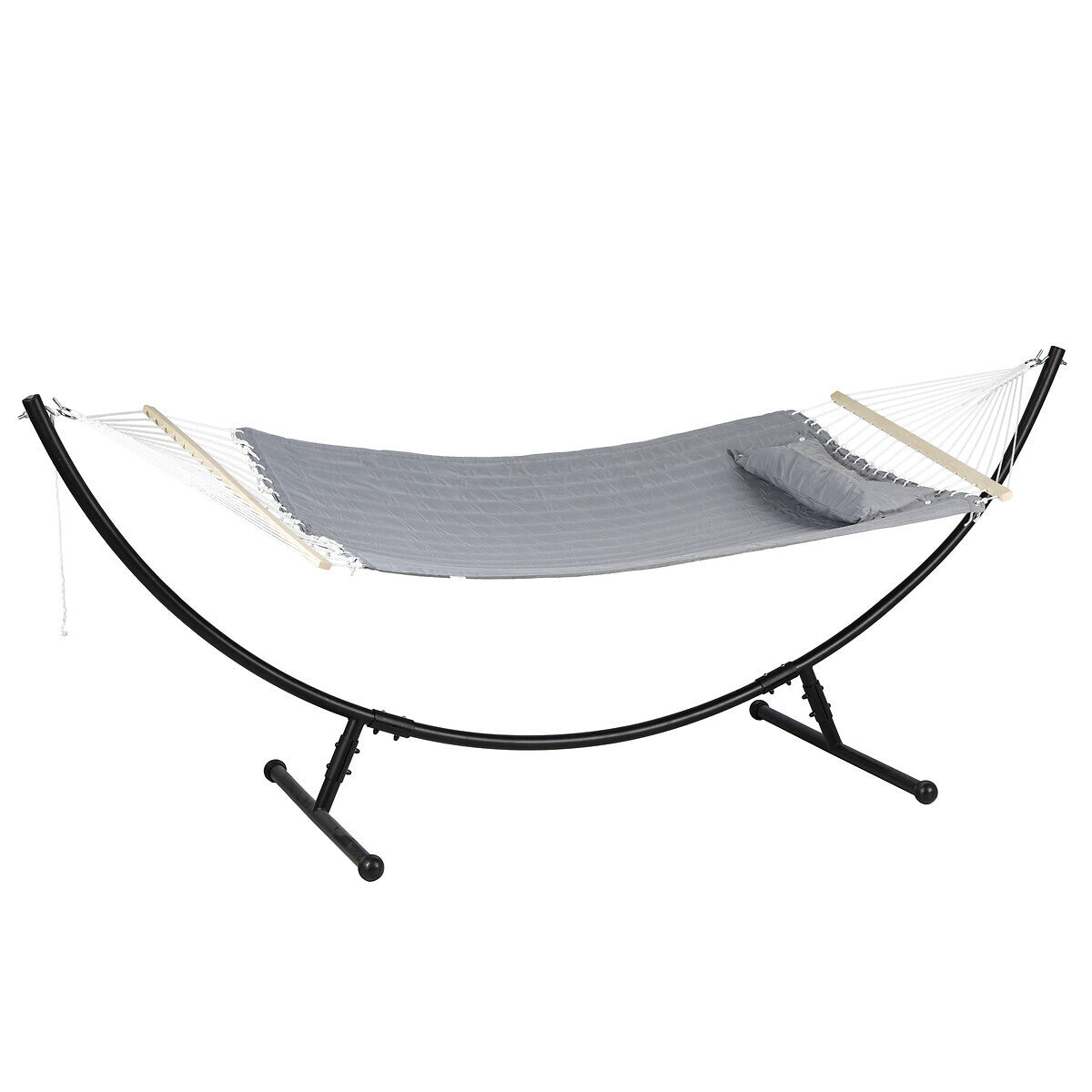 AKIO Pearl Grey Quilted Hammock Canvas