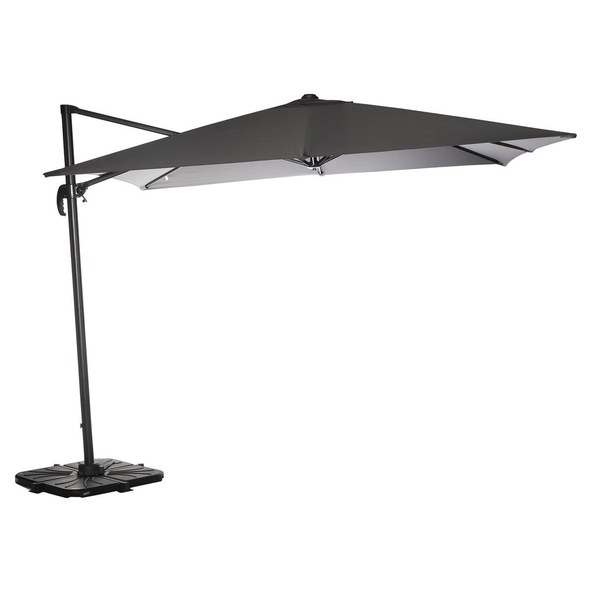 CAYO Slate & Anthracite Square Offset Parasol