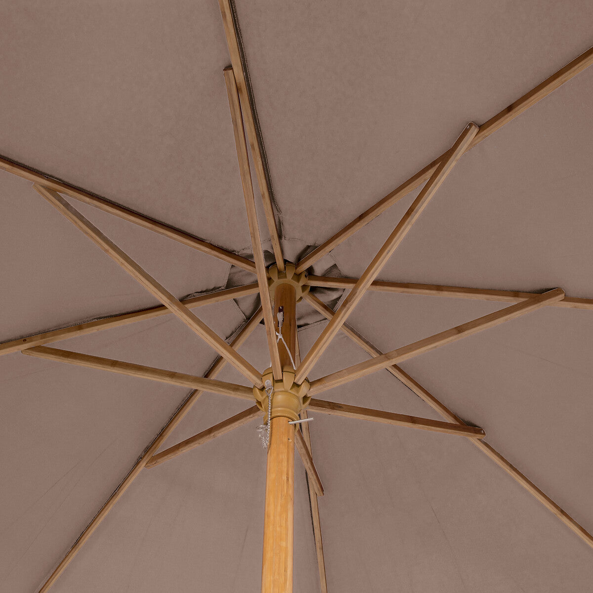 TINAEI Taupe round straight parasol
