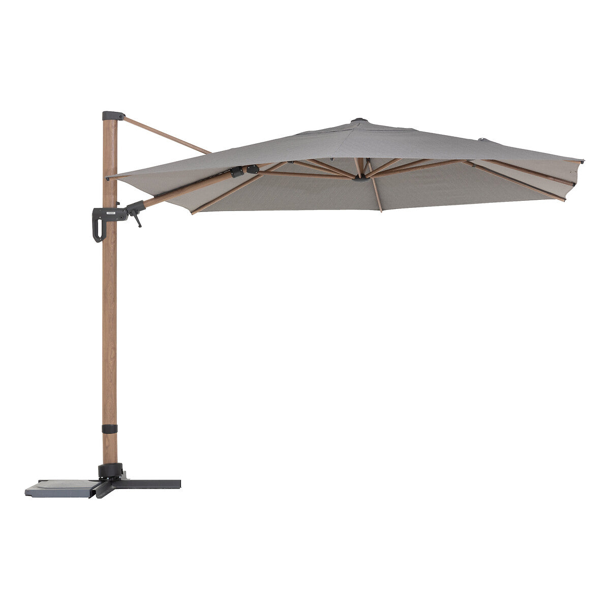 TIKEO Platinum & Honey rectangular offset parasol