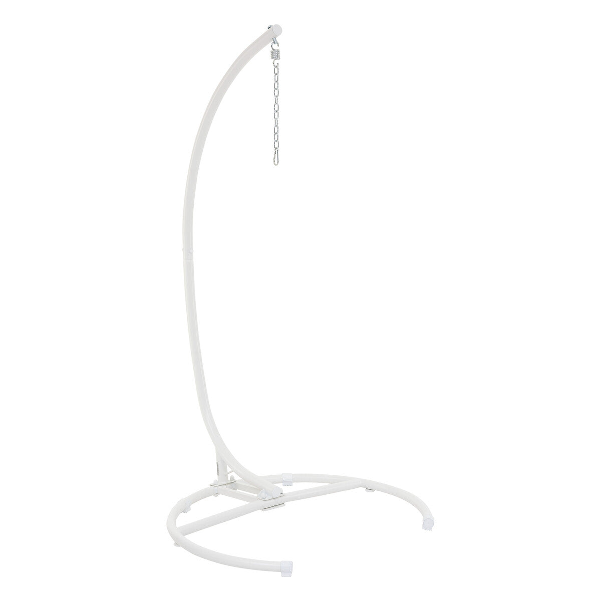 ORBIANA Taupe & White Hanging Egg Chair + 1 PANAO Adjustable Leg