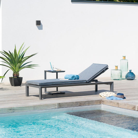 EVASION Anthracite & Graphite Pool Bed