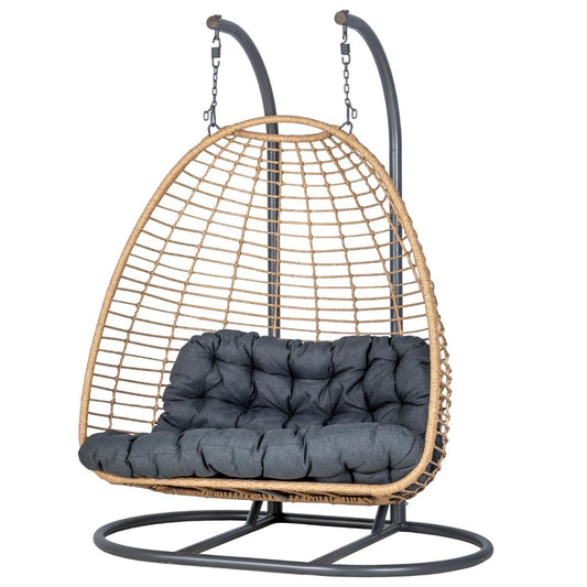 AJAR Slate Hanging Egg Chair on Stand
