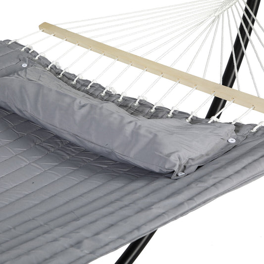AKIO Pearl Grey Quilted Hammock Canvas