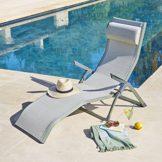 DECIMA Green & Laurel Green Deckchair