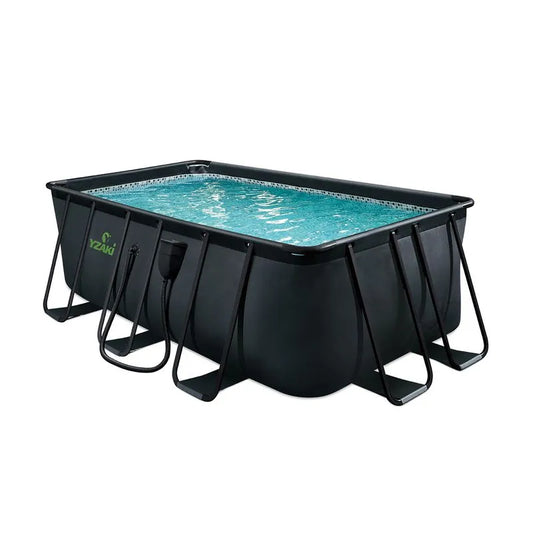 YZAKI ANTHRACITE POOL WITHOUT FILTRATION RECTANGULAR 4.00mx2.00mx1.22 + SKIMMER